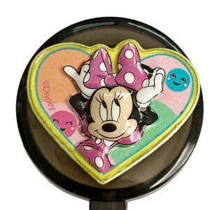 Disney Minnie Mouse Charm ID Badge Holder Lanyard Retractable Reel Pink Dots